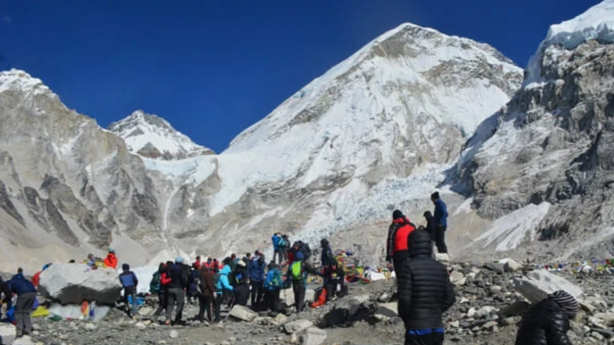 Himalayan mountain landscape in Nepal