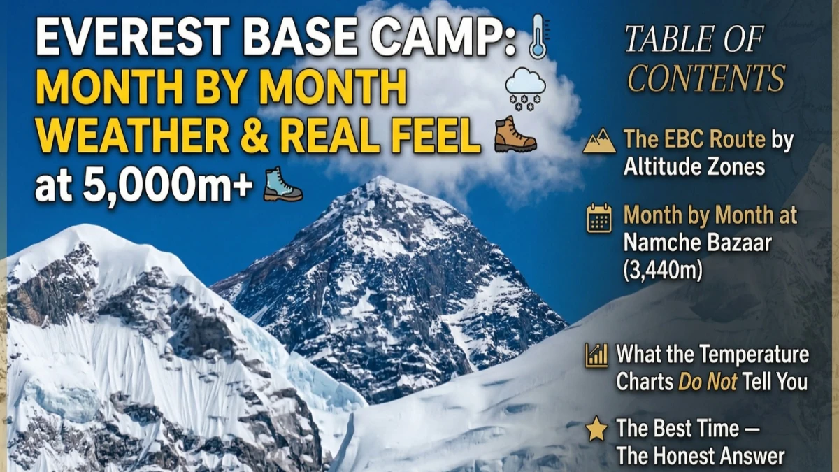 Nepal trekking month by month — September 2026 routes