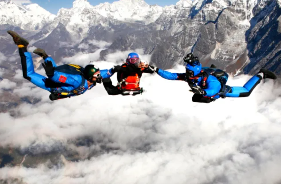 Skydiving Over Everest—Free-fall Above the Roof of the World